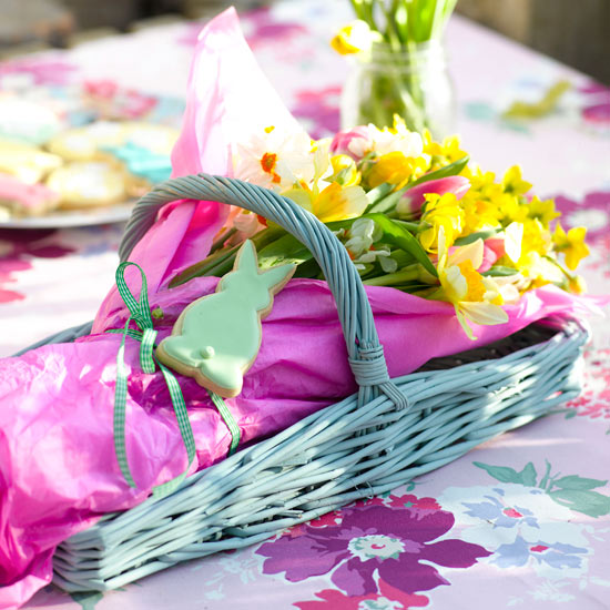 Flower basket | Create an Easter party | Easter ideas | PHOTO GALLERY | Housetohome.co.uk