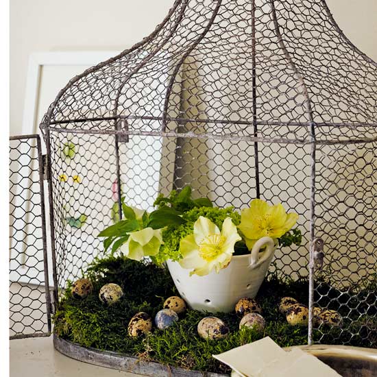 Floral Easter display | Traditional Easter ideas | Easter decorating ideas | PHOTO GALLERY | Housetohome.co.uk
