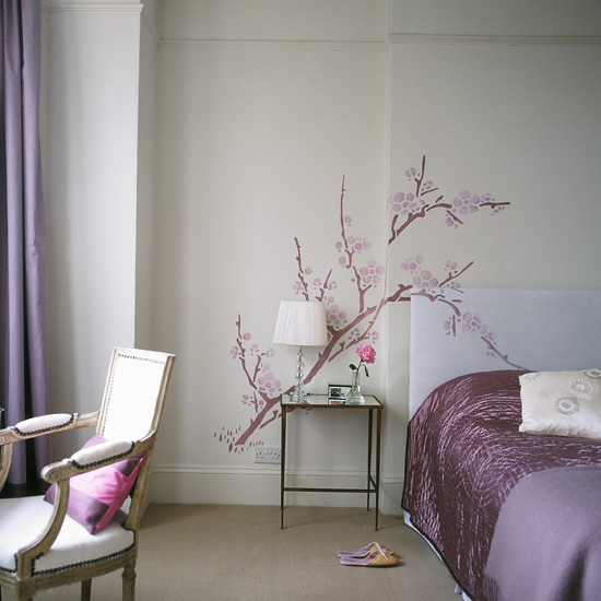Stencilling over alcoves | 10 ways with stencils | Easy stencilling ideas | PHOTO GALLERY