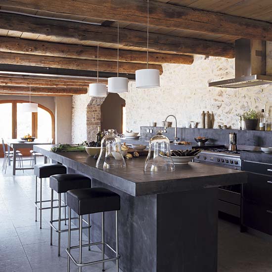 Open-plan kitchen | French converted barn house tour | House tour | Modern decorating ideas | PHOTO GALLERY | Livingetc | Housetohome