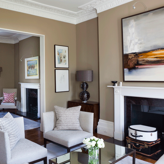 Double living room with white sofa | Traditional living room | Sofa | Image | Housetohome
