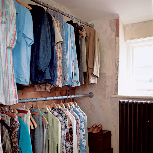 Open-plan wardrobe Open-plan wardrobe | Take a tour around a salvage-lovers home | House tours | PHOTO GALLERY