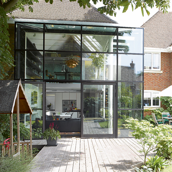 Glass extension | Open-plan glass extension | House tour | Modern decorating ideas | PHOTO GALLERY | Housetohome