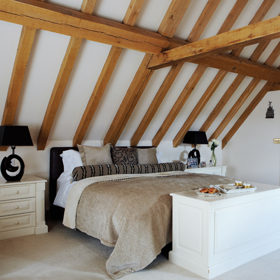 Tranquil country bedroom | Neutral bedroom design idea | Bedside cabinets | Image | Housetohome