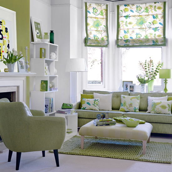 Fresh green living room | Living room decor | housetohome.co.uk