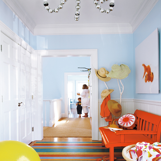 Hallway Hallway | Colourful beach house