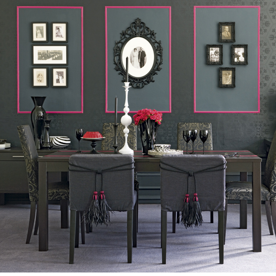 Dramatic dining room | Dining room decorating ideas | Monochrome designs | PHOTO GALLERY | Housetohome