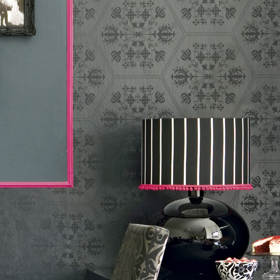 Dining room wallpaper | Dining room decorating ideas | Monochrome designs | PHOTO GALLERY | Housetohome
