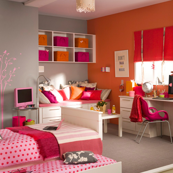 Vibrant girl's bedroom | Bedroom ideas for teenage girls | Decorating ideas for girls rooms | PHOTO GALLERY | Housetohome