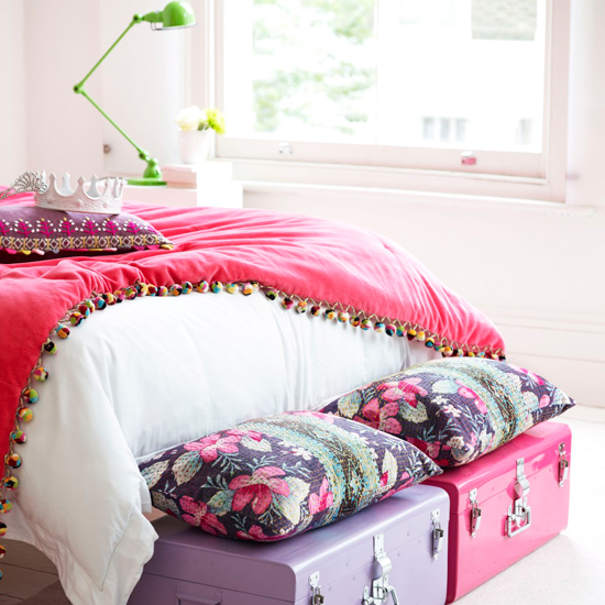 Pretty in pink bedroom storage | Bedroom ideas for teenage girls | Decorating ideas for girls rooms | PHOTO GALLERY | Housetohome