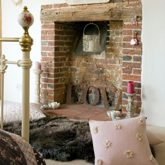 Cosy fireplace area | Bedroom ideas for teenage girls | Decorating ideas for girls rooms | PHOTO GALLERY | Housetohome