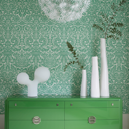 Add interest with patterned wallpaper Add interest with a delicate patterned wallpaper | 10 ways to give your living room personality | family living room ideas | living room decorating ideas | living room | housetohome