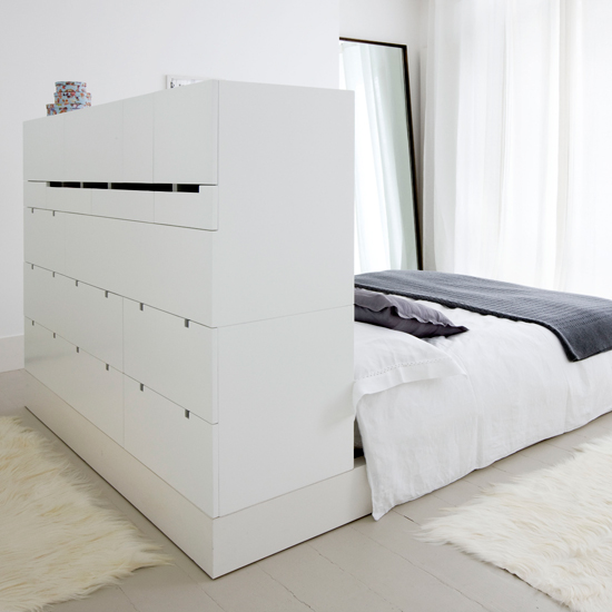 Turn a headboard into storage Small bedroom headboard | Storage solutions for small spaces | Small space designs | PHOTO GALLERY | Housetohome