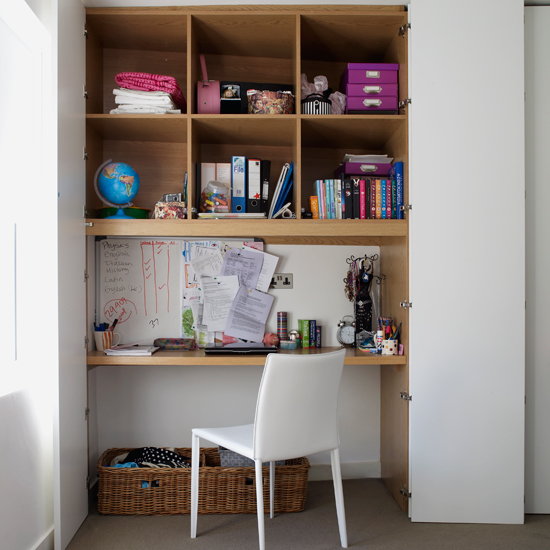 Build a home office in an alcove Small home office | Storage solutions for small spaces | Small space designs | PHOTO GALLERY | Housetohome