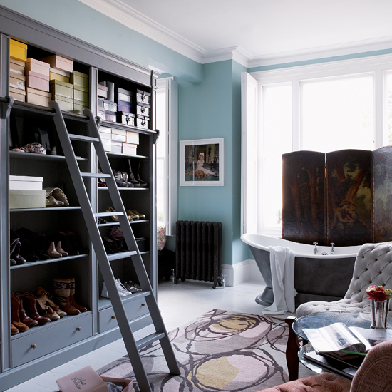 Bathroom storage | Edgy Victorian house tour