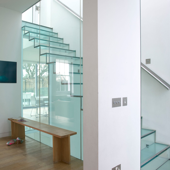 Make an impression with a glass staircase | striking ideas for stairs and hallways | Hallways and stairs ? 10 striking ideas | hallway decorating ideas | housetohome