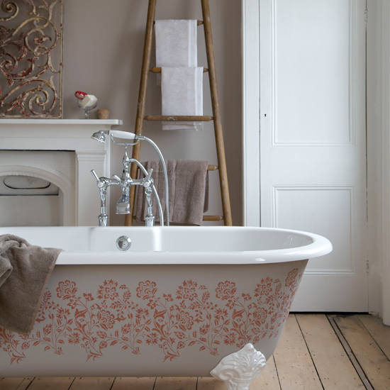 Serene country bathroom | Bathroom design | Freestanding bath | Image | Housetohome
