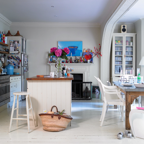 Family kitchen-diner | colour experts family home | boho-chic house tour | house tour | housetohome