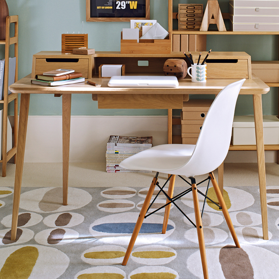 Home office retro desk | Home office designs | Retro decorating ideas | PHOTO GALLERY