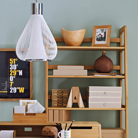 Retro home office shelving | Home office designs | Retro decorating ideas | PHOTO GALLERY