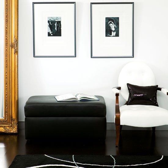 Take a tour around this bold monochrome home
