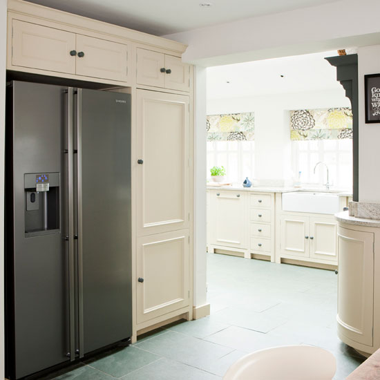 Kitchen fridge storage | Ideal Home kitchen makeover
