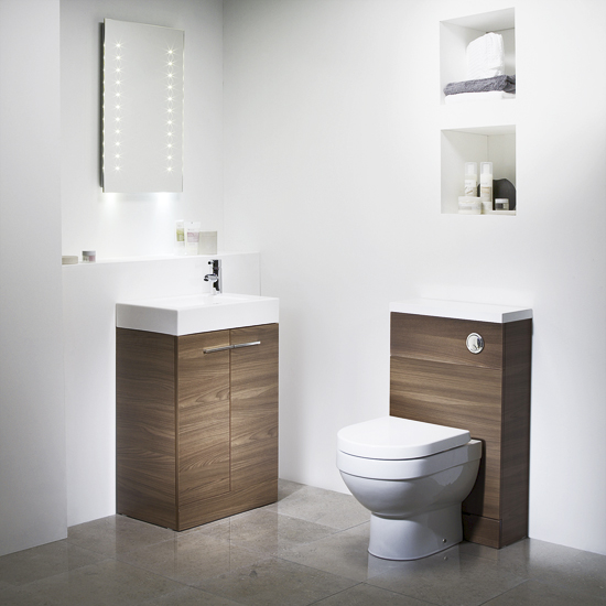 Kobe suite in Walnut from Tavistock Kobe suite in Walnut from Tavistock | 10 of the best cloakroom suites | cloakroom ideas | bathroom ideas | housetohome