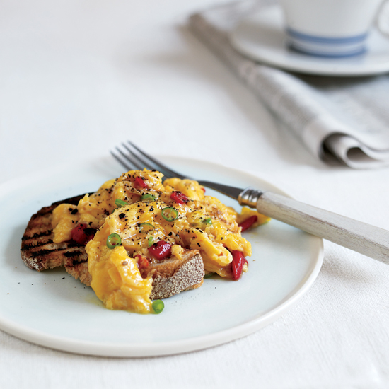 Add a kick to simple scrambled eggs