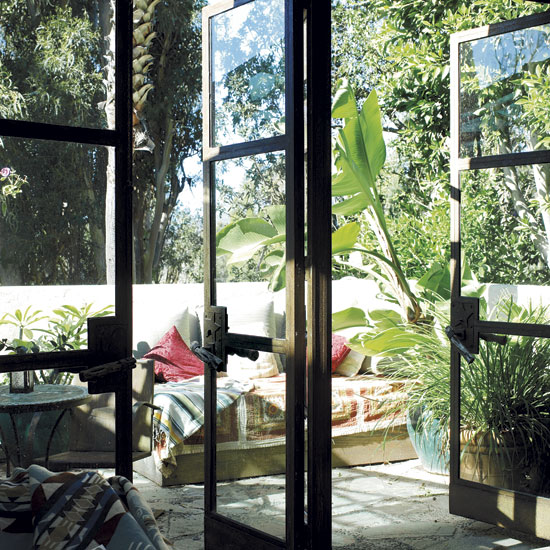 Outdoor terrace | Take a a tour around supermodel Tatjana Patitz's Californian ranch | house tours | housetohome