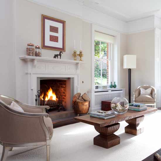 Classic living room fireplace | Formal living rooms - 10 of the best | Living room ideas | PHOTO GALLERY | Housetohome.co.uk