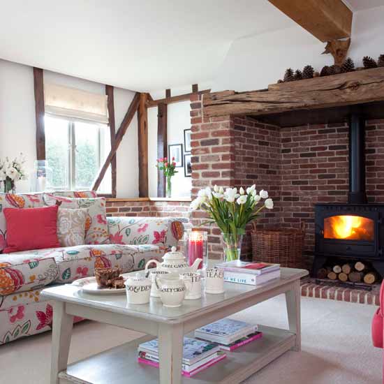 Living room with inglenook fireplace | Formal living rooms - 10 of the best | Living room ideas | PHOTO GALLERY | Housetohome.co.uk