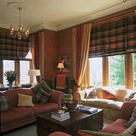 Tartan highlights living room | Formal living rooms - 10 of the best | Living room ideas | PHOTO GALLERY | Housetohome.co.uk