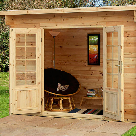 Harwood Log Cabin from Focus | Buyer's guide to sheds and summerhouses | Garden ideas | PHOTO GALLERY | Ideal Home