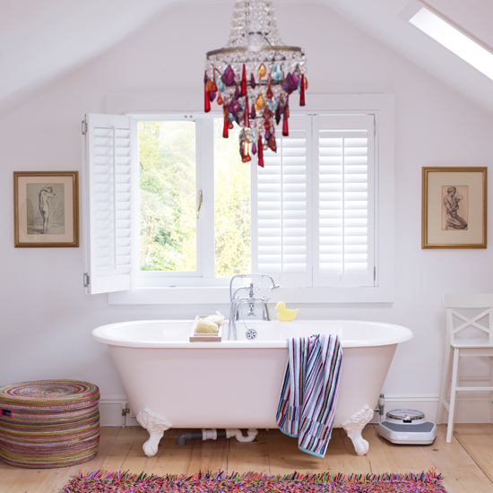 Chandeliers for the bathroom Chandeliers for the bathroom | Celia Rufey answers your bathroom design questions | Bathroom Advice | PHOTO GALLERY | Homes and Gardens | Housetohome