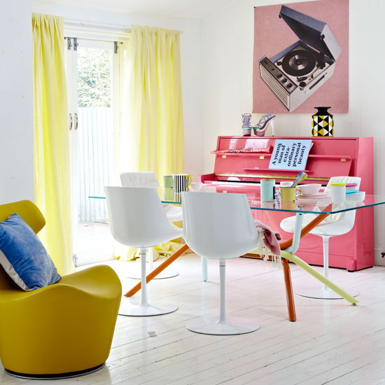 Colourful dining room Colourful dining room | Dining room idea | Colourful decorating | Image | Housetohome