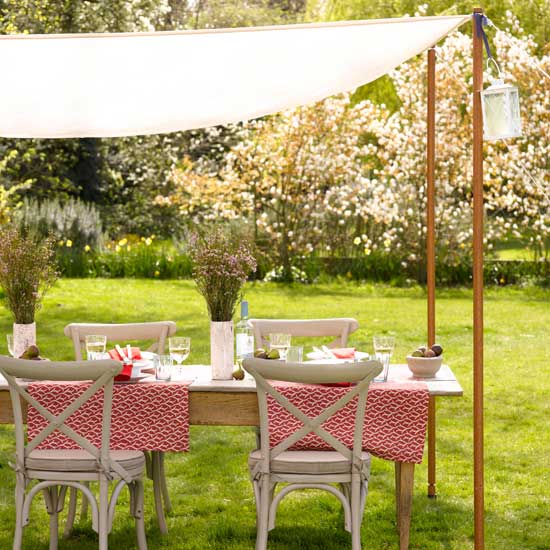 Hang a canopy Hang a canopy | Be inspired by outdoor rooms | Garden ideas | PHOTO GALLERY | Housetohome.co.uk