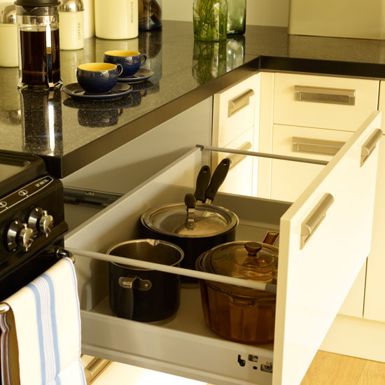 Kitchen storage drawer | Extended kitchen-diner | Kitchen makeovers | Ideal Home kitchen tour | PHOTO GALLERY | Housetohome