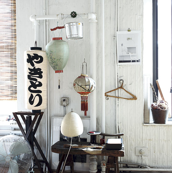 Oriental-inspired display Oriental-inspired display | Stylist Sibella Court's bohemia-chic apartment | House tour | Modern decorating ideas | PHOTO GALLERY | Livingetc | Housetohome