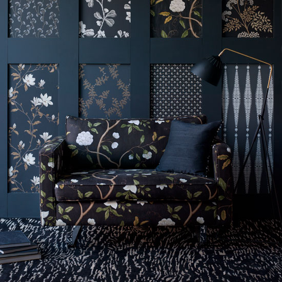 Play with panelling | Design ideas: back to black | decorating with pattern | wallpaper | fabric | decorating ideas | PHOTO GALLERY | Homes & Gardens | Housetohome