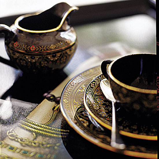 Elegant tableware | Take a tour of a Hollywood glamour apartment | house tour | modern decorating ideas | PHOTO GALLERY | Livingetc | Housetohome