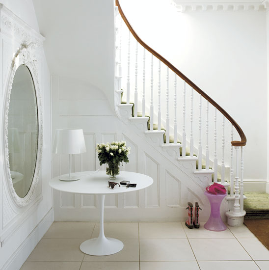 Hallway | Step inside a warm and serene pure-white family home | house tours | housetohome