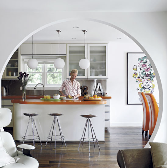 Kitchen archway Kitchen archway | take a tour around model Angie Hill's serene Hollywood home | house tours | housetohome