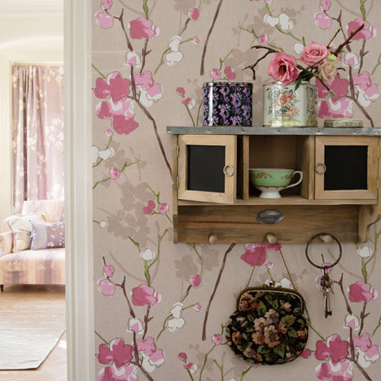 Floral wallaper | Vintage buys | Country Homes & Interiors