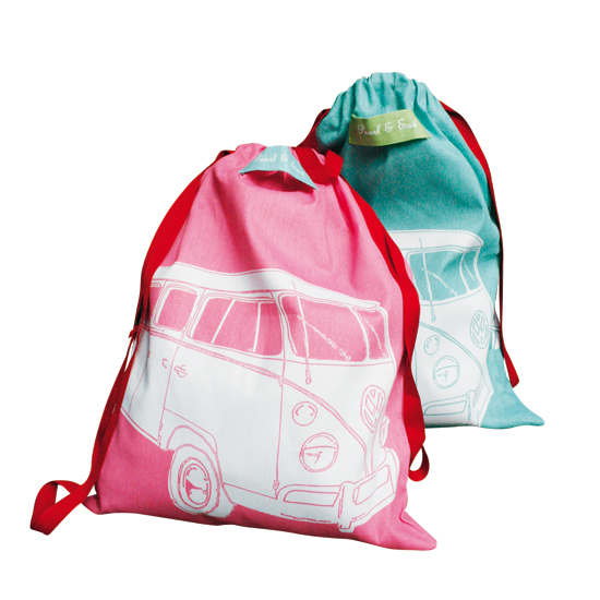 VW Camper Van drawstring bags from Pearl & Earl | Vintage camping buys | Country Homes & Interiors | Shopping