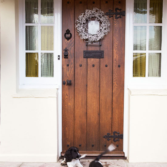 Smart front door Smart front door | Step inside an Essex farmhouse dressed for Christmas | House tour | Christmas decorating ideas | PHOTO GALLERY | Homes & Gardens | Housetohome