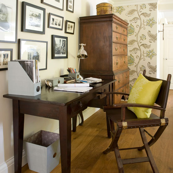 Vintage-style home office | 10 stylish looks for home offices | Home office | 25 Beautiful Homes | PHOTO GALLERY | Housetohome
