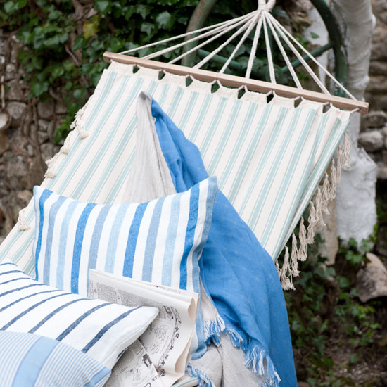 Nautical garden hammock Nautical garden hammock | Cushion | Garden idea | Coastal living | Image | Housetohome