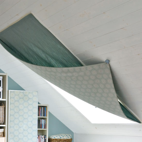 Make a simple window dressing Make a simple window dressing | Makeover your attic room in 5 steps | Attic living room storage | Storage design ideas | Image | Housetohome