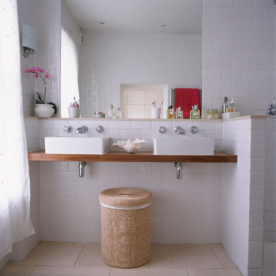 Bathroom double silk | Open-plan London home | Homes & Gardens house tour | PHOTO GALLERY | Housetohome