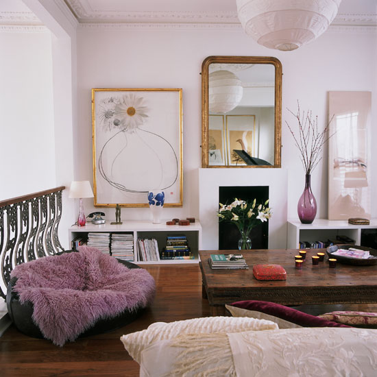 Eclectic living room | Open-plan London home | Homes & Gardens house tour | PHOTO GALLERY | Housetohome